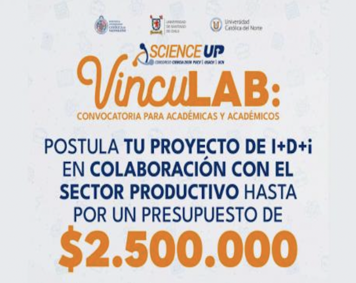 Inician postulaciones al Programa VINCULAB dirigido a académicas y académicos del área de ciencias