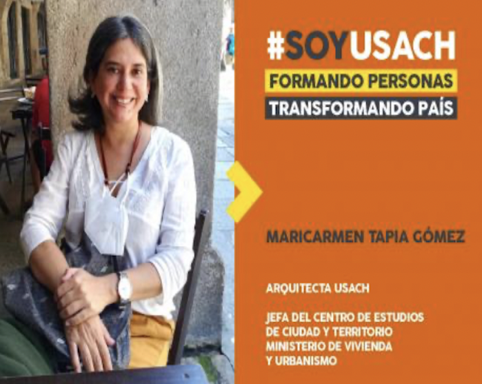 Maricarmen Tapia, jefa del Centro de Estudios de Ciudad y Territorio del MINVU: “hay que incorporar la visión de la mujer en la Arquitecura”