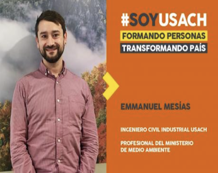 Emmanuel Mesías, profesional del Ministerio de Medio Ambiente: “las/os tituladas/os de la Usach son valoradas/os y todo terreno”
