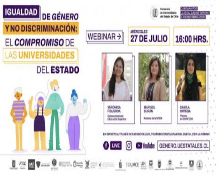 Usach convoca a participar en webinar sobre igualdad de género y no discriminación en entornos educativos