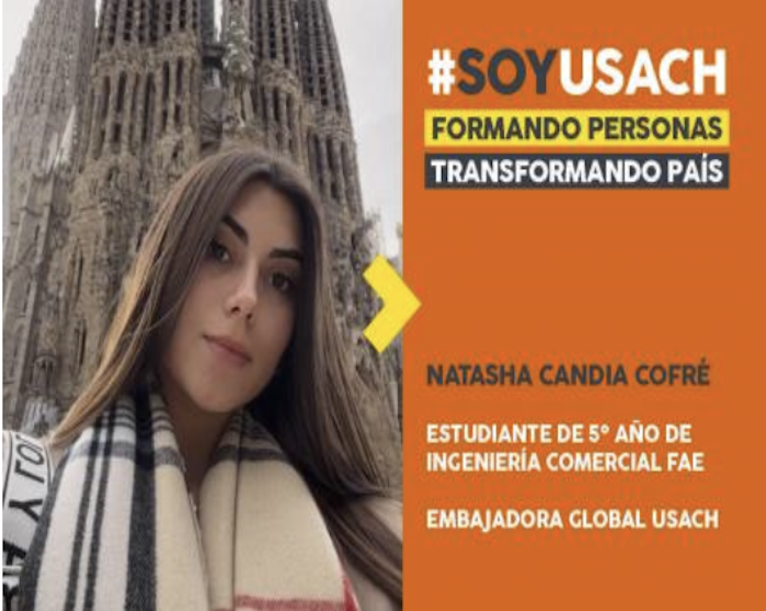 Natasha Candia, estudiante de ingeniería comercial y embajadora global: “No cambiaría esta experiencia de vida por nada”