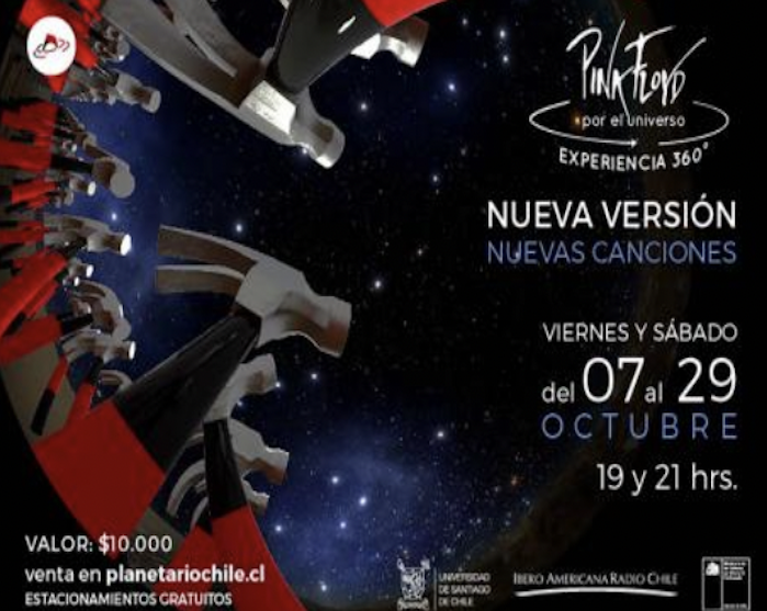 Nueva versión de Pink Floyd por el Universo, experiencia en 360° llega en octubre a Planetario Usach