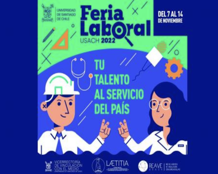 Feria Laboral Usach 2022: Más del mil vacantes de trabajo para la comunidad estudiantil y egresadas/os