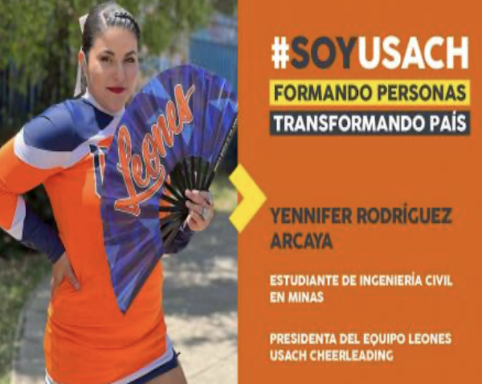 Yennifer Rodríguez, presidenta de Leones Usach Cheerleading: “He aprovechado todos los conocimientos que me da el Plantel para el liderazgo”